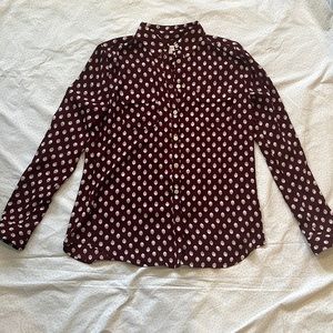 LOFT dress shirt/blouse/button down